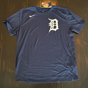 Detroit Tigers XL Blue Tee Majestic NWT